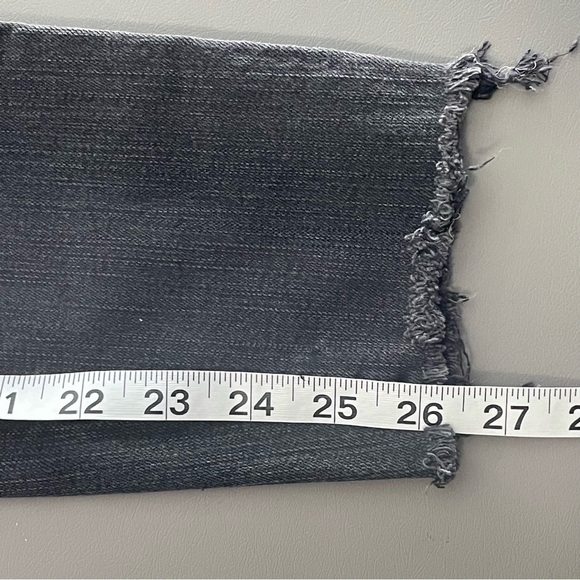 Torrid Bombshell Skinny Jeans | Distressed | Raw Hemline | Black - Picture 15 of 15